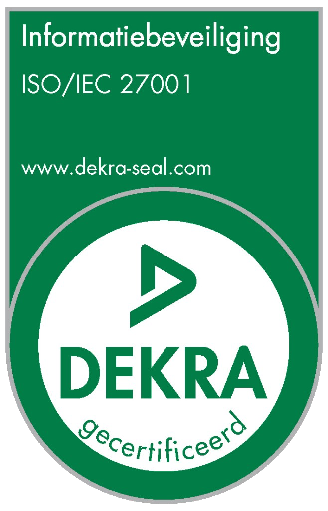ISO/IEC 27001 Information Security, DEKRA certified seal